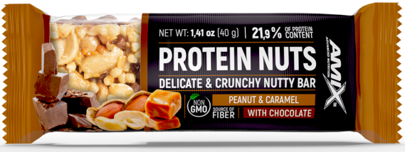 Proteiinipatukka pähkinöillä Amix Protein Nuts 40g