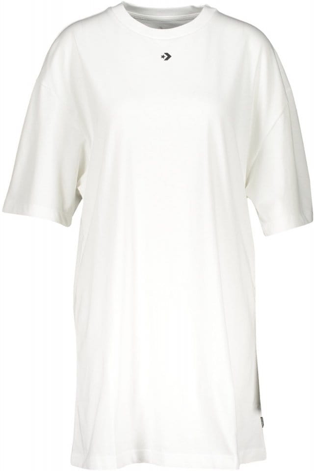 T-paita Converse Wordmark Damen T-Shirtkleid Weiss F102