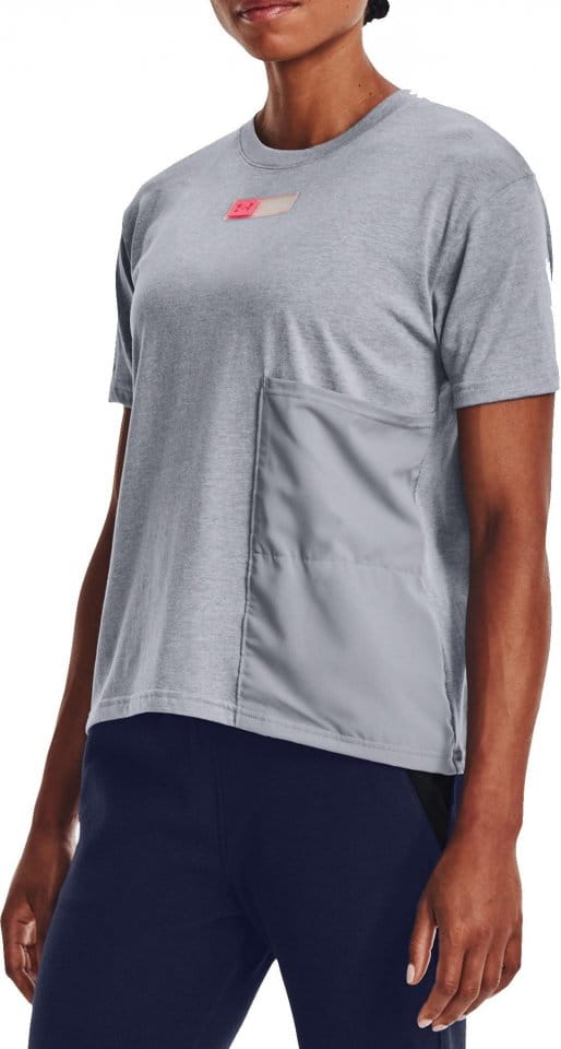T-paita Under Armour Live Woven Pocket Tee-GRY