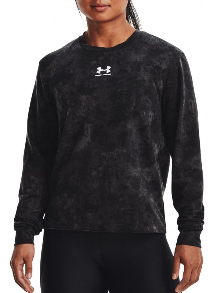 Collegepaidat Under Armour Rival Terry Print Crew-BLK
