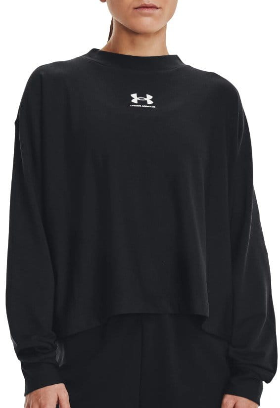Collegepaidat Under Armour UA Rival Terry Oversized Crw-BLK