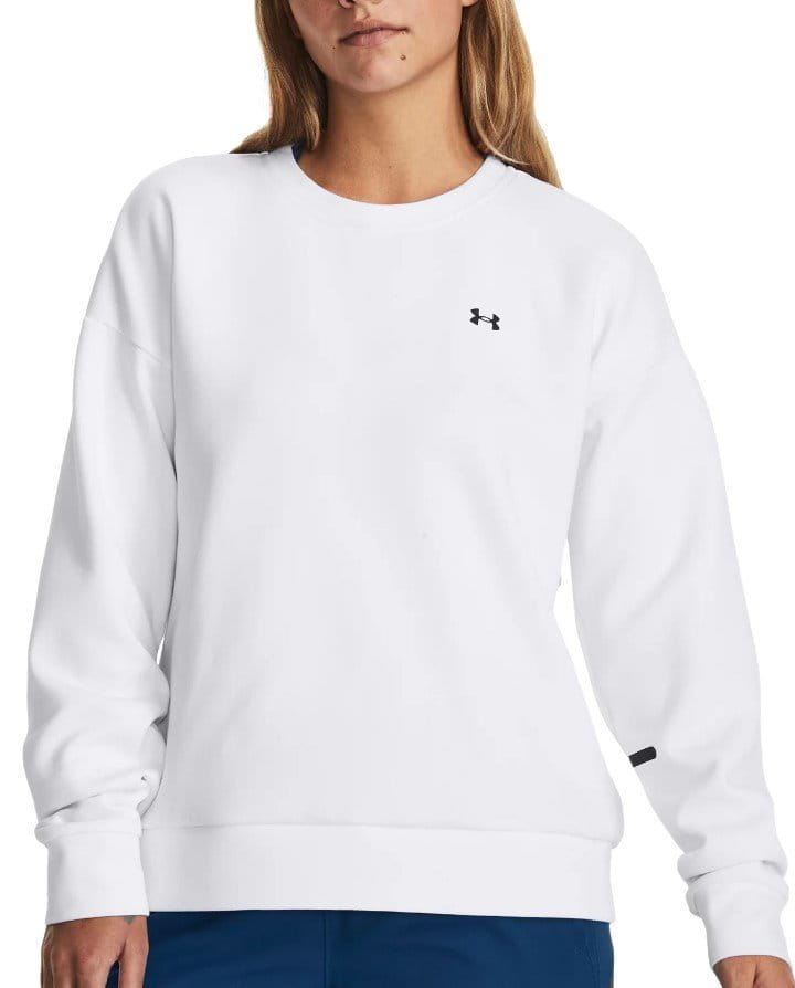 Collegepaidat Under Armour Unstoppable Flc Crew-WHT