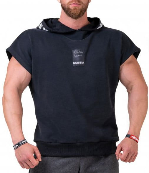 T-paita Nebbia NO LIMITS Rag top with a hoodie