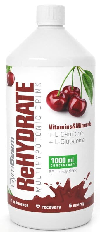 Ioniset juomat GymBeam Iont drink ReHydrate - sour cherry
