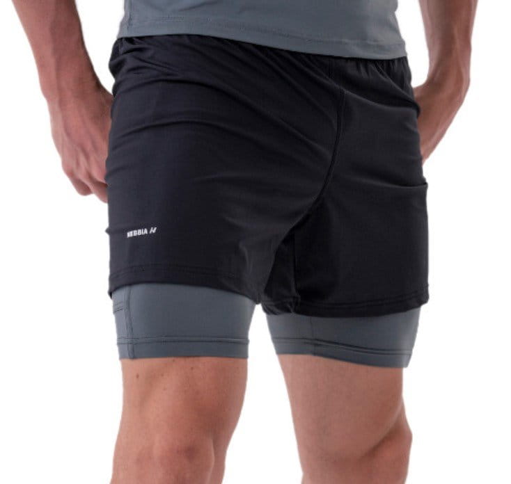 Shortsit Nebbia Double-Layer Shorts with Smart Pockets