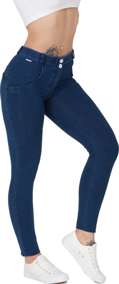 Housut Boost Jeans Mid Waist Dark Blue