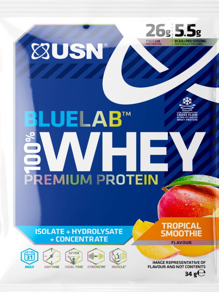 Heraproteiinijauhe USN 100% Premium BlueLab näyte 34g