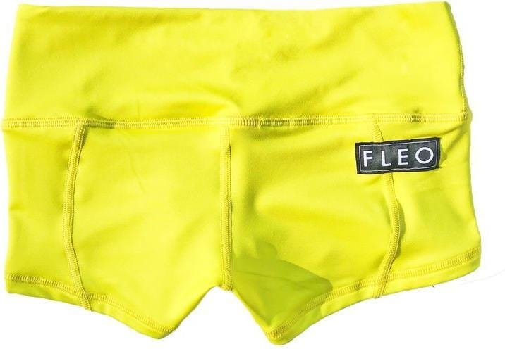 Shortsit FLEO Neon Yellow Low Rise Contour