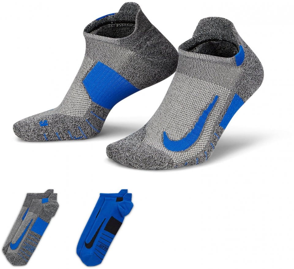 Sukat Nike Multiplier Running No-Show Socks (2 Pairs)