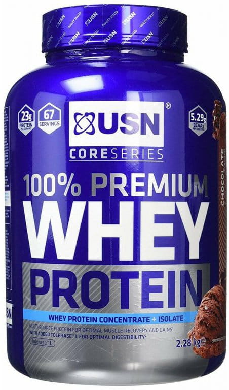 Proteiinijauheet USN 100% Whey Protein Premium čokoláda 2.28kg